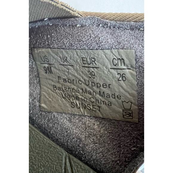 BZees Crisscross Sunset Army Green Slingback Stretch Wedge Sandals Size 9 - Picture 10 of 12